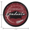 Creative Converting Graduate School Spirit Burgundy Tableware Kit 18ct - 4 of 4
