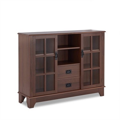 Dubbs Console Table Walnut Brown - Benzara