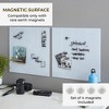 ECR4Kids MessageStor Magnetic Dry-Erase Glass Board with Magnets, 17.5in x 17.5in, 2-Pack - 3 of 4