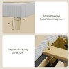 Bestier Corduroy Upholstered Queen Bed Frame with Adjustable Headboard, Platform Bed Frame with LED Light, Solid Wood Slats, No Box Spring Needed - 4 of 4