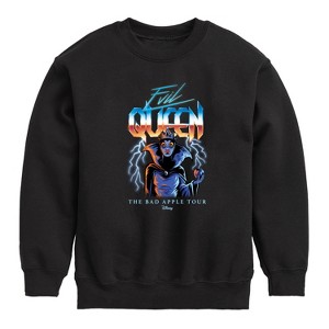 Boys' - Disney Villains - Evil Queen Bad Apple Tour Graphic Long Sleeve Fleece Sweatshirt - 1 of 4