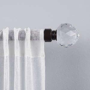 Exclusive Home Crystal Ball Curtain Rod - 1 of 4