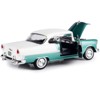 1955 Chevrolet Bel Air Hard Top Green Metallic and White 1/18 Diecast Model Car by Motormax - 3 of 4