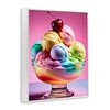 Stupell Industries Rainbow Hued Sundae Dessert Black Framed Giclee Art - 3 of 4