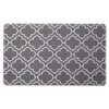 Design Imports  Gray Lattice Tufted Mat 17.75X29.5 - 2 of 4