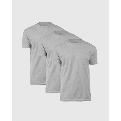Men's Heather Gray Short Sleeve Crew Neck 3-Pack - True Classic