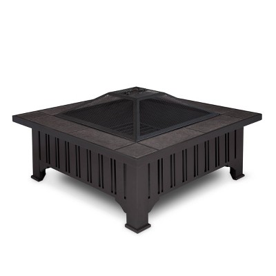 Lafayette Wood Burning Fire Pit - Black - Real Flame