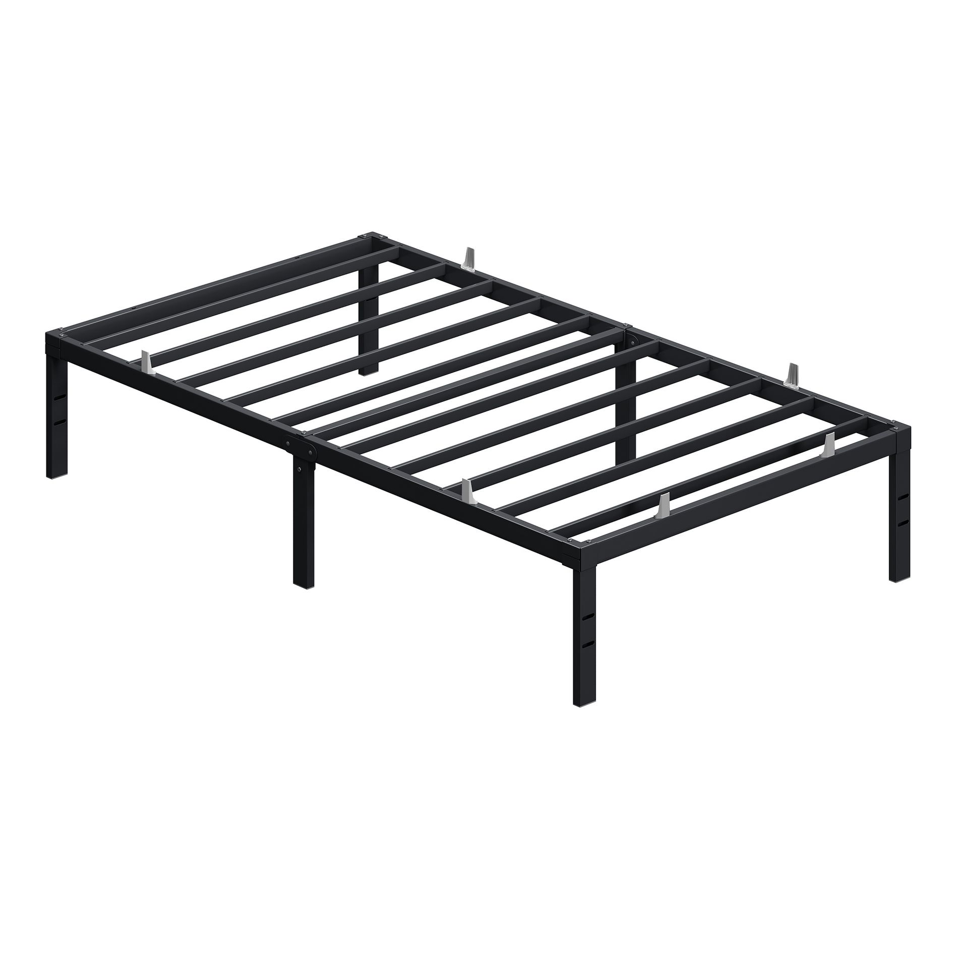 Ledrem Queen Platform Bed Frame, 14 inch Metal Bed Frame, 1100 lb Capacity, No Box Spring Needed, with Ample Storage Space, Heavy Duty Construction