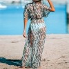 Women's Leopard Print Swim Cover-Up Dress -Cupshe - 4 of 4