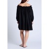 ELOQUII Women's Plus Size Ruffle Neckline Mini Dress - 3 of 4