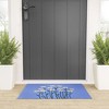 Angela Minca Simple daisies perwinkle Welcome Mat - Deny Designs - 2 of 3