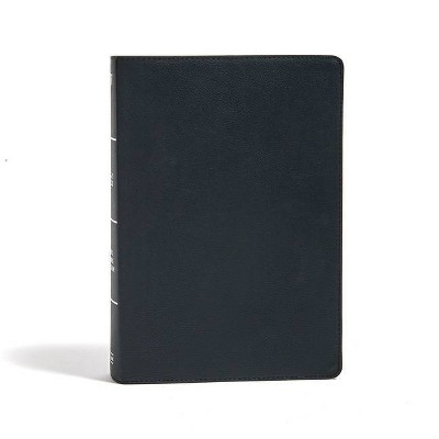 KJV Super Giant Print Reference Bible, Black Genuine Leather - Large Print by  Holman Bible Staff (Leather Bound)