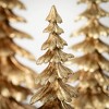 14"H  17.25"H & 20"H Sullivans Christmas Ornate Gold Tabletop Tree Set of 3  Gold - 2 of 4