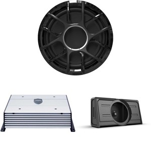 Wet Sounds ZERO Series - ZERO-12-S4-XZ-B Black 12" ZERO Series 4-OHM Marine Subwoofer with ZERO-12-ENC 12" Weatherproof, Roto-Molded Subwoofer Encl... - 1 of 4