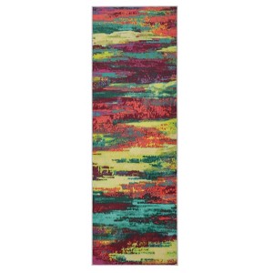 Washable Modern Rug Non Slip Low Pile Rug Soft Contemporary Throw Floor Cover Foldable Indoor Carpet for Living Room Bedroom Playroom Nursery - 1 of 4