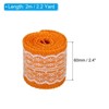 Unique Bargains DIY Wrapping Decoration Soft Burlap Fabric Lace Ribbon 2 Pcs - 2 of 4