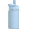 Hydrapeak Mini 14oz Kids Stainless Steel Insulated Water Bottle With Leak Proof Straw Lid - 3 of 4