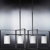 Urban Ambiance Luxury Modern Chandelier 14.5''H x 39.75''W,  Midnight Black Finish,  Broome Collection, UHP4109 - 4 of 4