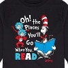 Boys' - Dr. Seuss - Oh! Places You'll Go When You Read Long Sleeve Graphic T-Shirt - 2 of 4