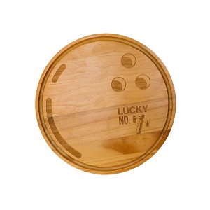 Slickblue Sports Ball Design, 5 Options, Pine Wood Cutting Board, 13" Dia. – Perfect for Entertaining & Kitchen Use - 1 of 4