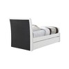 Meridian Furniture,Myles Linen Textured Fabric Twin Trundle Bed - 4 of 4