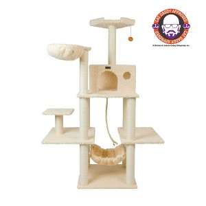 Armarkat Mult -Level Real Wood Cat Tree Hammock Bed, Climbing Center for Cats and Kittens A6901 - 1 of 4