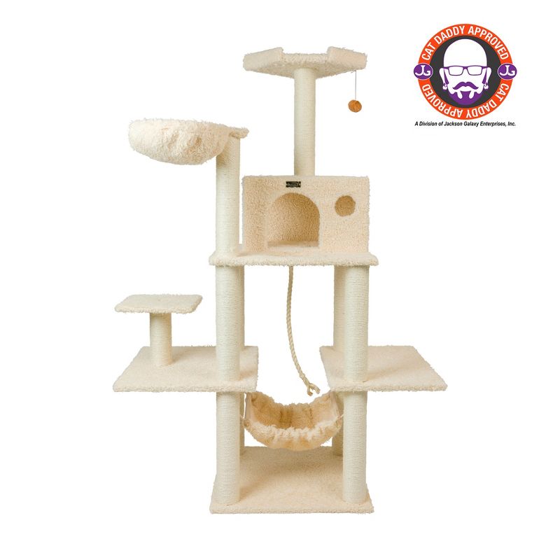 Armarkat Mult -Level Real Wood Cat Tree Hammock Bed, Climbing Center for Cats and Kittens A6901, 1 of 10