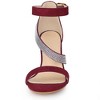 Allegra K Women's Rhinestone Open Toe Block Heels Sandals - 2 of 4