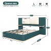 CAVINAS Queen Upholstered Bed with Panel,Sturdy Bed Frame with Anti-Collision Soft Rounded Corners,Platform Footboard Bed for Bedroom - 3 of 4