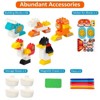 Easel for Kids, Toddler Easel with Building Block Table, Kids Standing Art Easel with Painting Accessories - 4 of 4