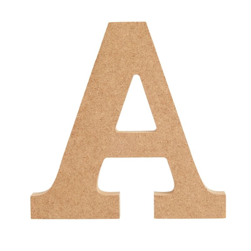 Juvale 52-Piece Wooden A-Z Alphabet 3D Letters, Wood Letter Blocks, Painting Activity for Kids, DIY Crafts, 3D Letters for Home Wall Decor, 4.3 inches, 5 of 9