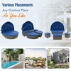YOOCOZZ Outdoor Rattan Daybed with Canopy and Cushions - 2 of 4