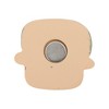Unique Bargains Decorative Magnets Magnetic Fridge Sticker Irregular Shape Eldest Resin Brown Beige 1Pc - 3 of 3
