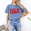 Simply Sage Market Women's Made In The USA Wavy Short Sleeve Garment Dyed Tee - 2 of 4