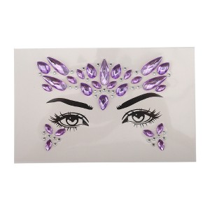 Unique Bargains Elegant Face Rhinestone Stickers 1 Pc - 1 of 4