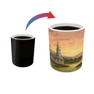RazlDazl Thomas Kinkade Studios (Sunrise Chapel) Morphing Mugs