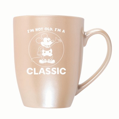 Elanze Designs Steamboat Willie I'm Not Old I'm A Classic 10 ounce New Bone China Coffee Tea Cup Mug, Precious Pearl
