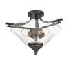 Millennium Lighting Natalie 3 - Light Flush Mount in  Rubbed Bronze - 4 of 4