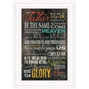 The Lords Prayer By Marla Rae, Ready to Hang Framed Print, White Frame - 1 of 3