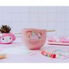 Silver Buffalo Sanrio Hello Kitty "Kawaii Tokyo" 20-Ounce Ramen Bowl and Chopstick Set - 4 of 4