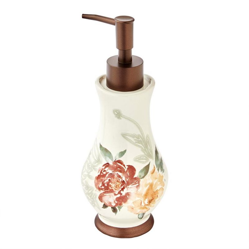 Holland Floral Liquid Soap Dispenser Natural 8.2" x 3.29" x 3.29" by SKL Home, 2 of 6