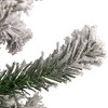 Northlight 4.5' Flocked Madison Pine Artificial Christmas Tree, Unlit - image 2 of 4