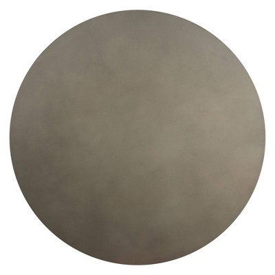 59" Industrial Round Dining Table with Faux Concrete Top