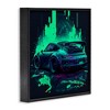 Stupell Industries Urban Sports Car Neon Graffiti Framed Giclee Art - 2 of 4