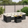 vidaXL Garden Sofa Set Black - 2 of 4
