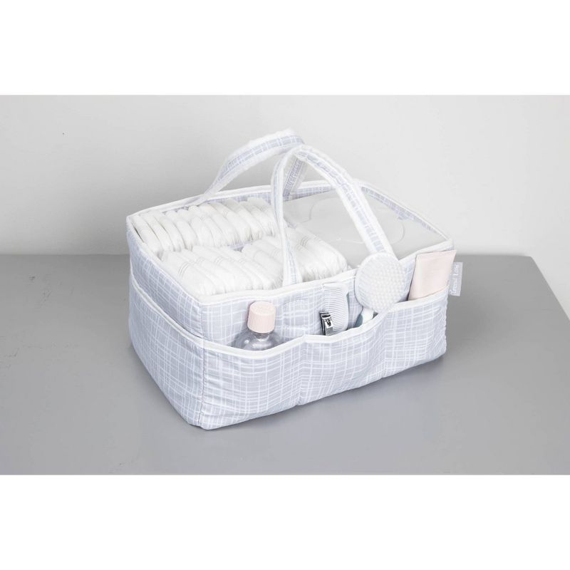 Trend Lab Criss Cross Diaper Storage Container - Gray, 6 of 14