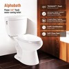 Captiva Designs Two-Pieces Elongated Toilet, Comfortable Height Toilet - 2 of 4