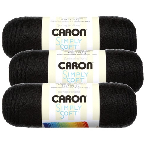 Caron Simply Soft Burgundy Yarn - 3 Pack of 170g/6oz - Acrylic - 4 Medium  (Worsted) - 315 Yards - Knitting/Crochet