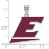 Black Bow Jewelry Sterling Silver Eastern Kentucky Colonels NCAA Large Pendant - 2 of 3