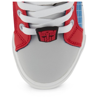 Transformers Boys Transformers High Top Sneaker - Optimus Prime Shoes - Optimus Prime, Megatron, Bumblebee Lace Up High Top Sneaker (Royal Red, 2) — фото 4